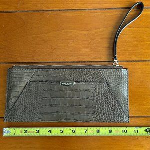 Henri Bendel New York - Leather Clutch/Wallet/Purse with wrist strap